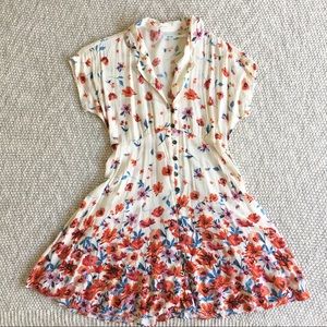 UO Fun Floral Summer Dress -Collared w Back Bow 🌸